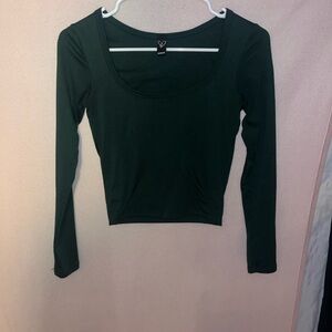 Windsor Deep Emerald Green Long Sleeve Top